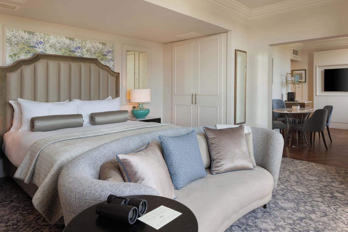 Suite, 1 letto king, terrazzo (Castle) | Biancheria in cotone egiziano, biancheria da letto di alta qualità