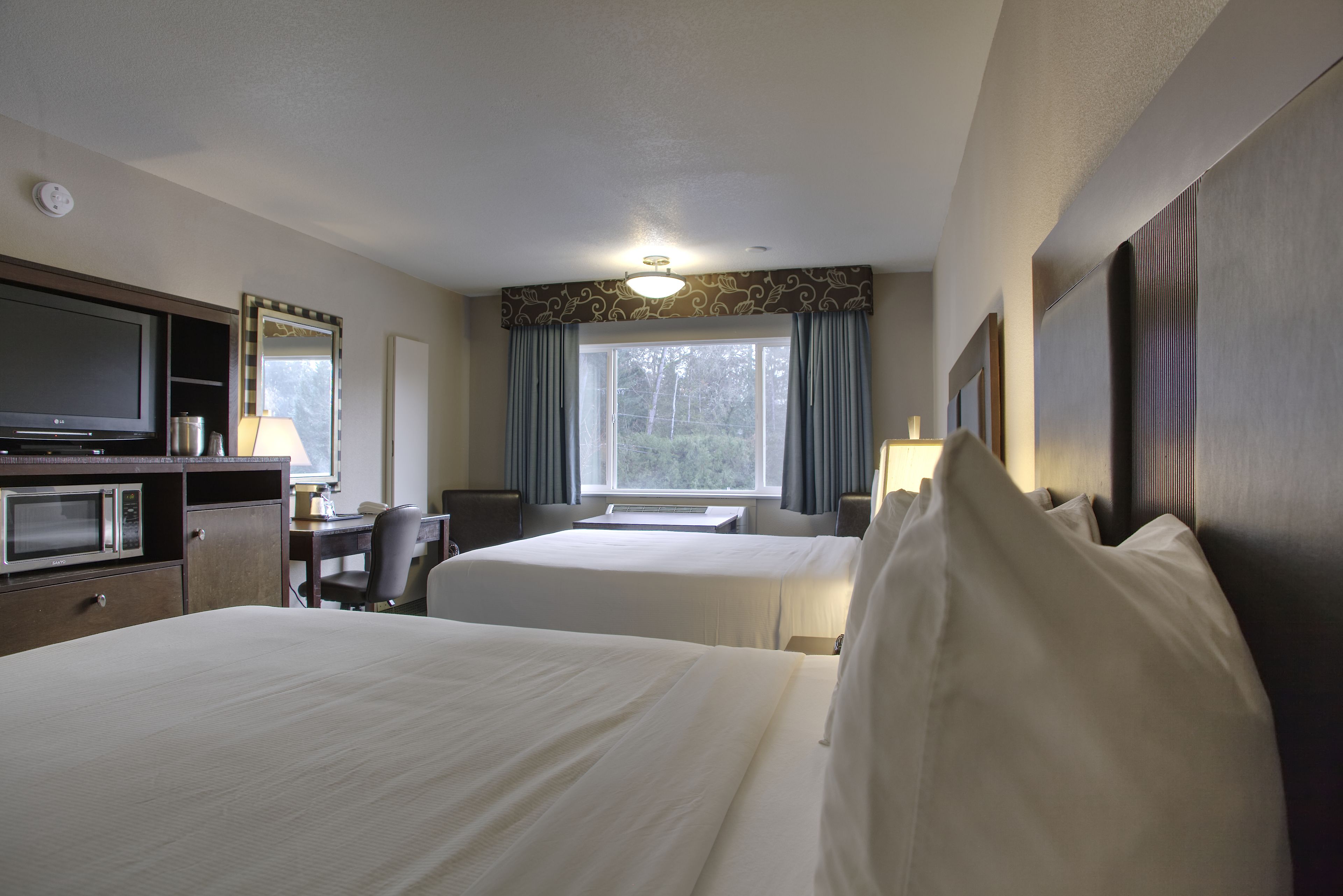 Suite ejecutiva, 2 camas Queen size | Tabla de planchar con plancha y ropa de cama 