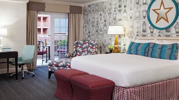 Room, 1 King Bed, Terrace | Frette Italian sheets, premium bedding, pillow-top beds, in-room safe