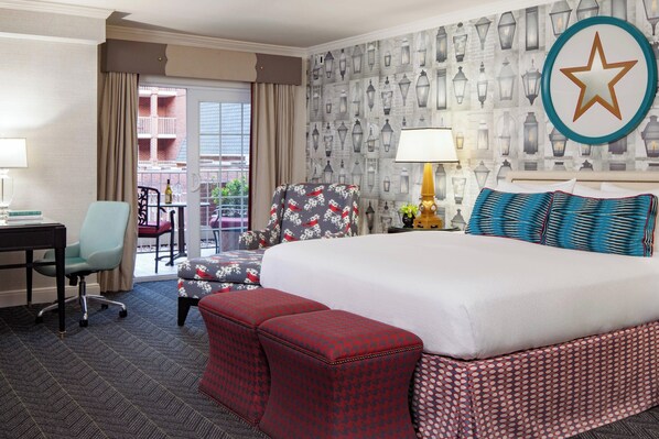 Room, 1 King Bed, Terrace | Frette Italian sheets, premium bedding, pillowtop beds, in-room safe