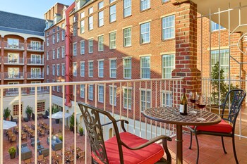 Hotel room view looking out at The Alexandrian Old Town Alexandria, Autograph Collection