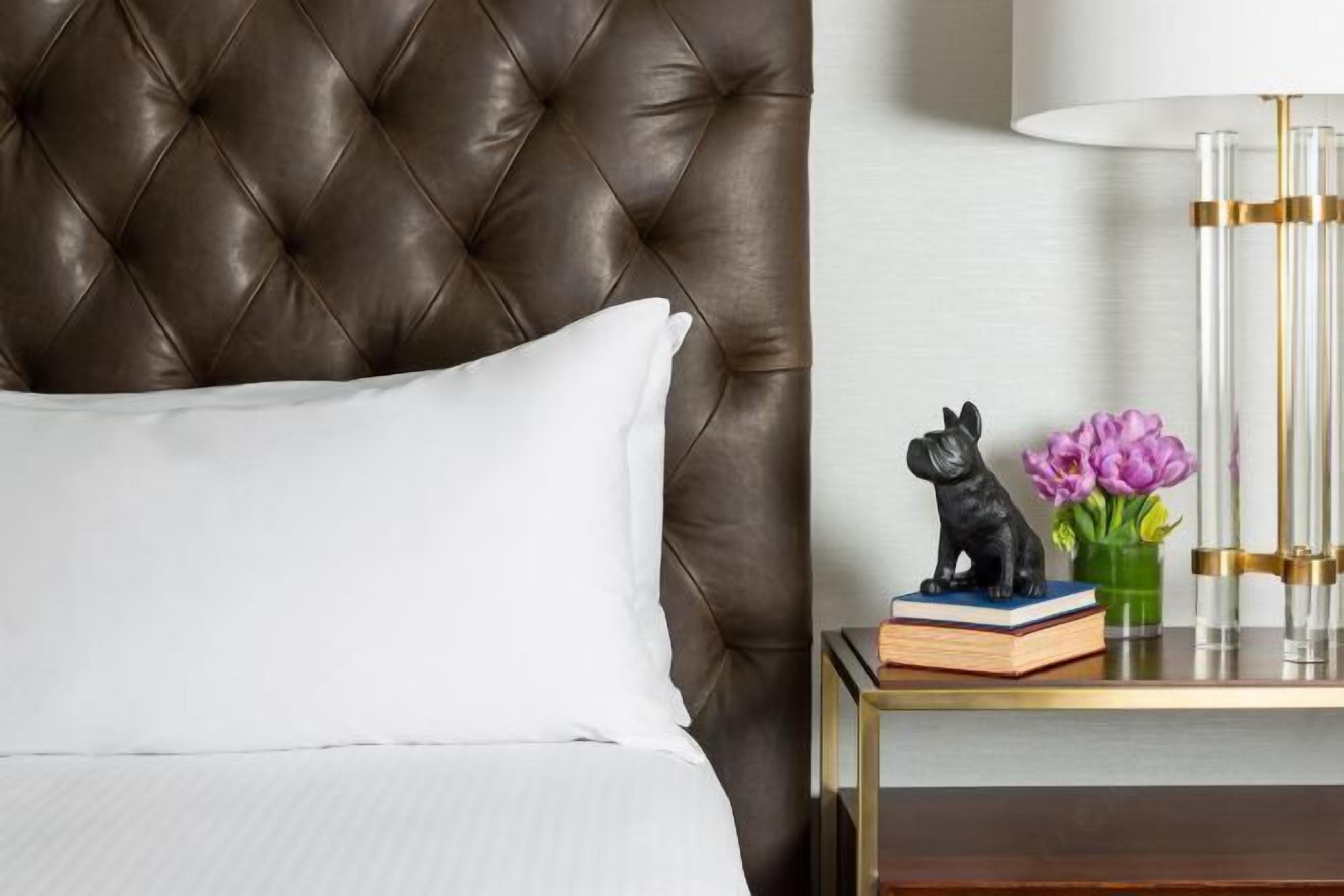 Hypo-allergenic bedding, in-room safe, individually decorated