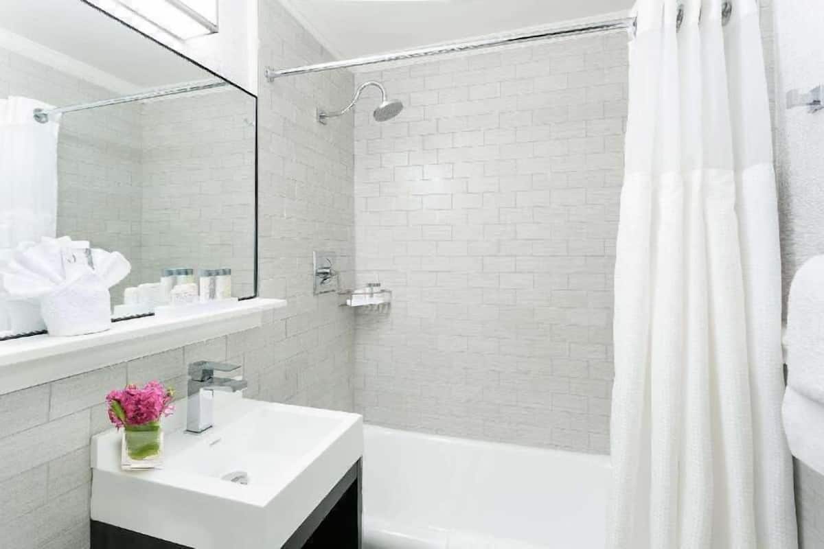 Baño | Amenidades de baño de diseñador, secadora de cabello, toallas, jabón