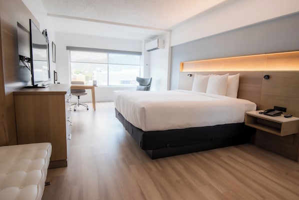 Literie hypoallergénique, coffres-forts dans les chambres, bureau