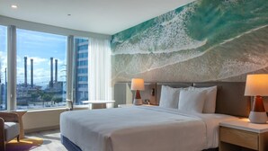 Hypo-allergenic bedding available, in-room safe, desk, laptop workspace
