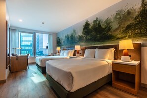 Bộ đồ giường kháng dị ứng, két bảo mật tại phòng, bàn 