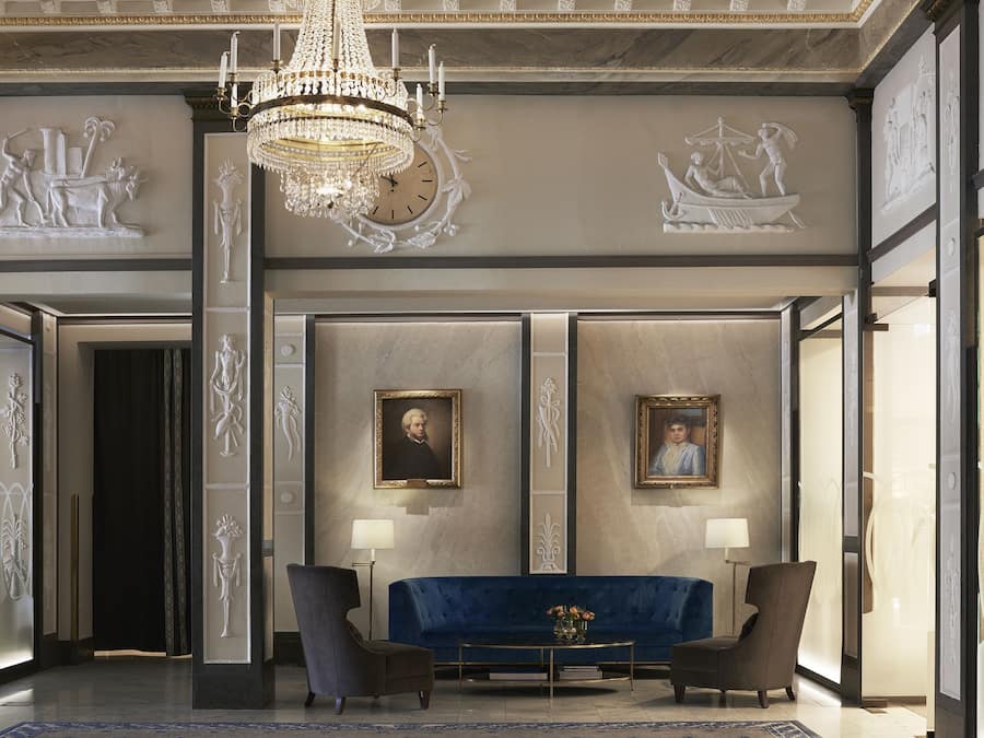 Zona de estar del vestíbulo