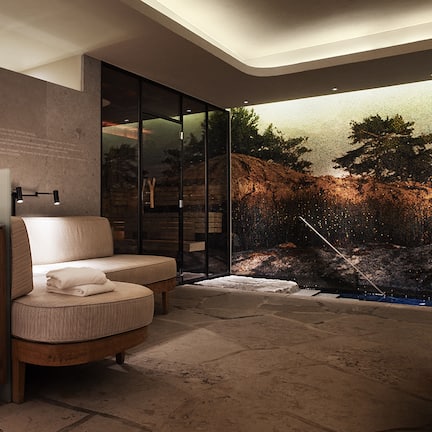 Couples treatment rooms, sauna, steam room, body treatments, body wraps