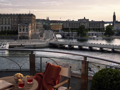Vista del balcón. Grand Hôtel Stockholm