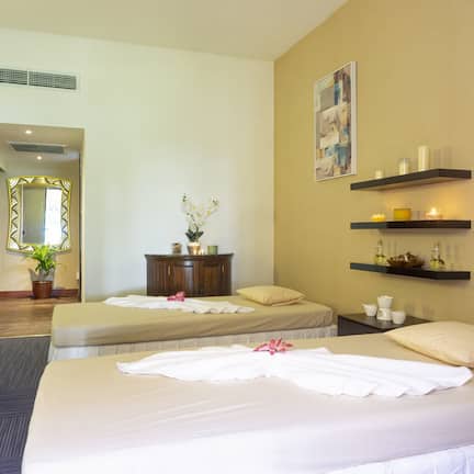 Sauna, steam room, Thai massages, facials, manicures and pedicures