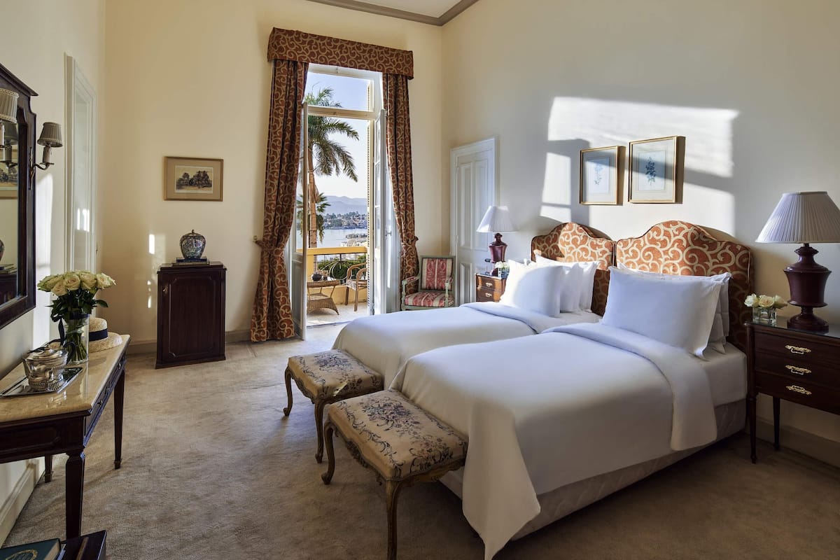 Superior-rum - 2 enkelsängar (Nile View) | 1 sovrum, sängtillbehör av högsta kvalitet, bäddmadrasser och minibar