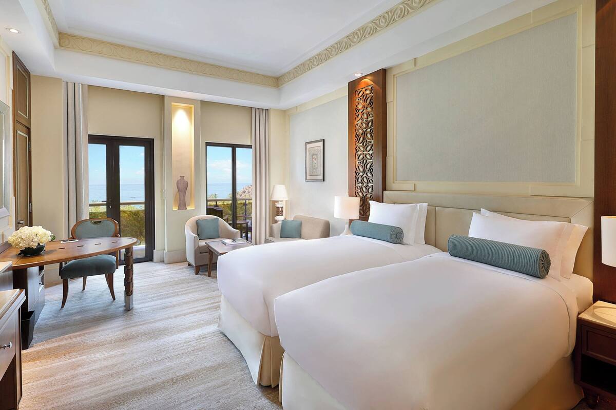 Premium bedding, down comforters, Select Comfort beds, minibar