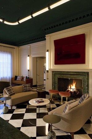 Sitteområde i lobbyen