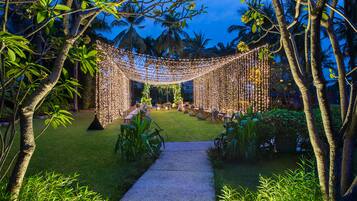 Zona para bodas al aire libre