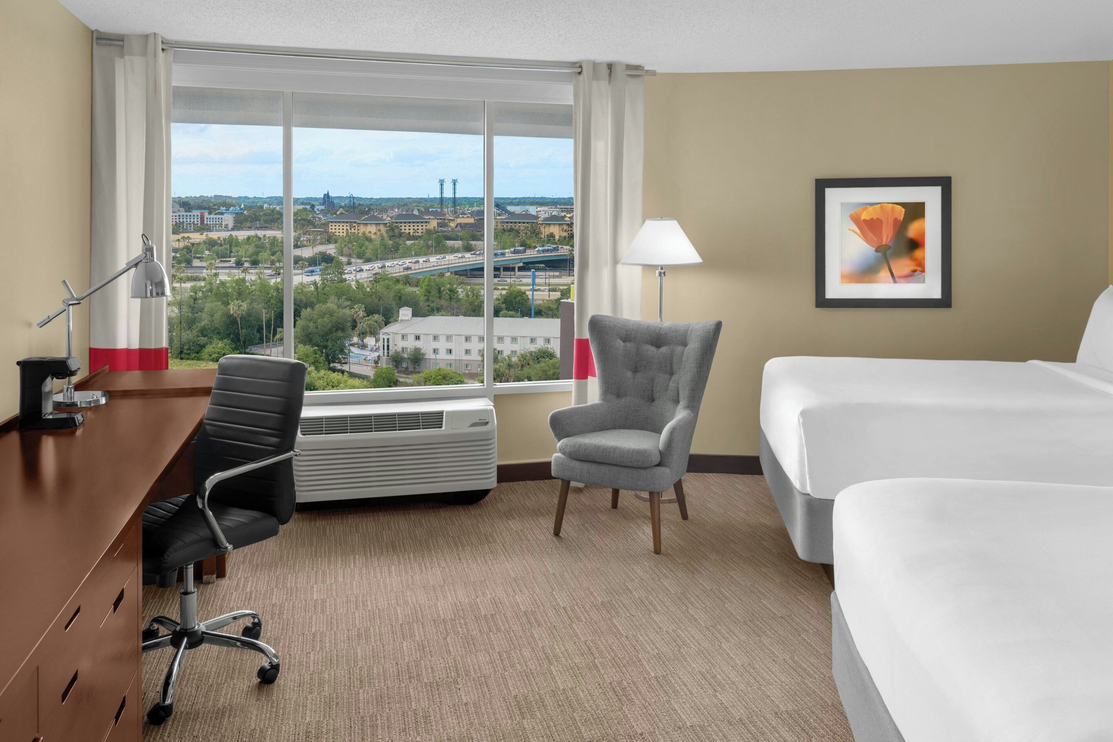 Room, 2 Queen Beds | Hypo-allergenic bedding, pillowtop beds, in-room safe, desk