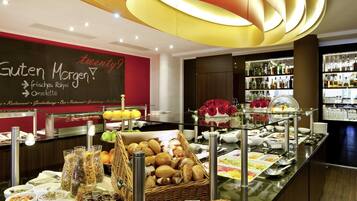 Breakfast, lunch, dinner served; international cuisine