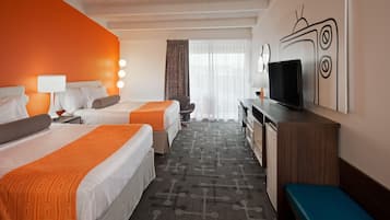 Room, 2 Queen Beds, Non Smoking (Pet-Friendly) | In-room safe, desk, iron/ironing board, free cribs/infant beds