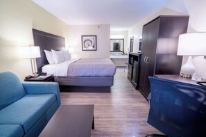 Standard Room, 1 King Bed with Sofa bed, Non Smoking | Desk, laptop workspace, blackout curtains, iron/ironing board - Quality Inn Palm Beach International Airport (West Palm Beach)