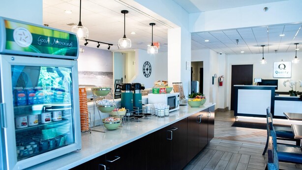 Free daily self-serve breakfast