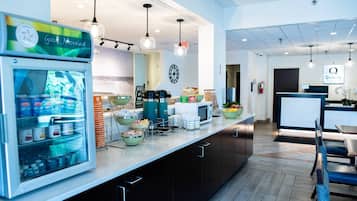 Free daily self-service breakfast