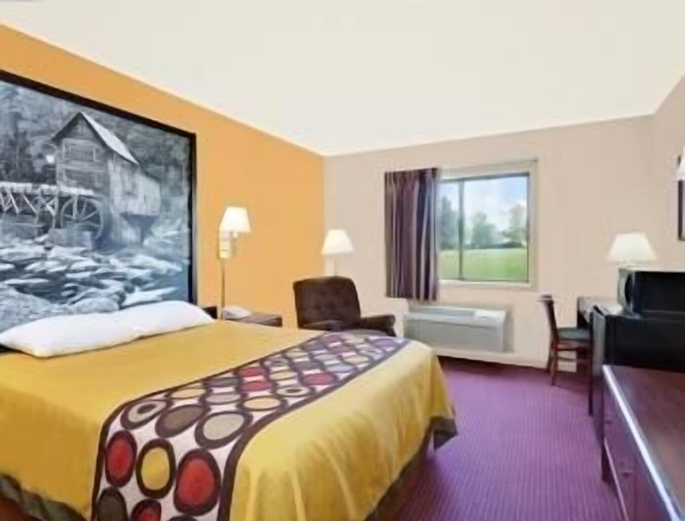 Desk, blackout drapes, iron/ironing board, free WiFi