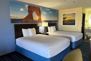 Room, 2 Queen Beds, Non Smoking | 1 bedroom, pillowtop beds, desk, blackout drapes