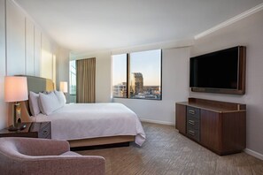 In-room safe, desk, laptop workspace, blackout drapes - JW Marriott Atlanta Buckhead (Atlanta)