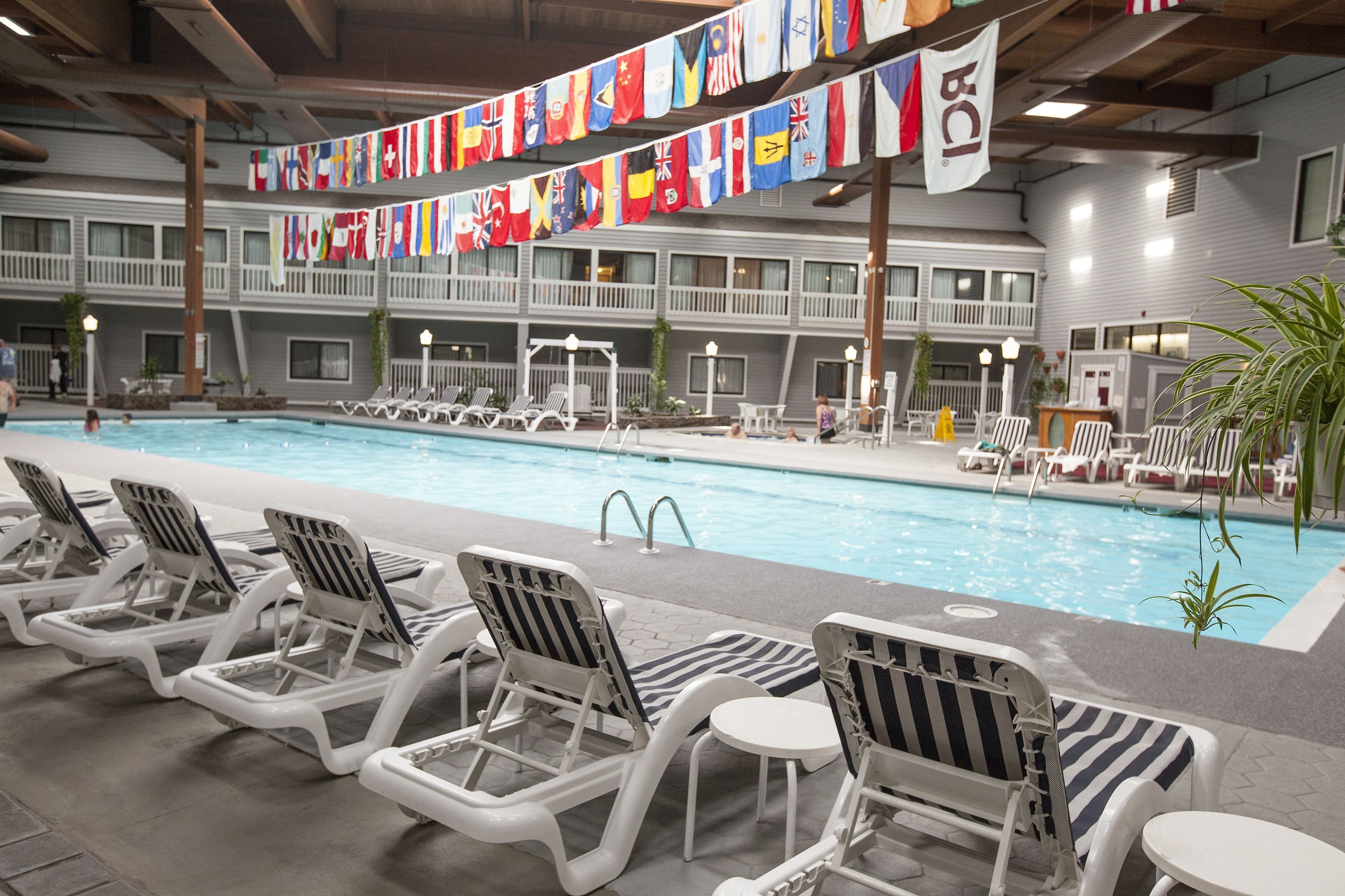 Indoor pool, seasonal outdoor pool