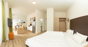 Deluxe Apartment, 1 Bedroom, Kitchen | Premium bedding, down duvets, memory-foam beds, in-room safe - Apartmenthotel Kaiser Karl (  Self-check-in )  (Bonn)