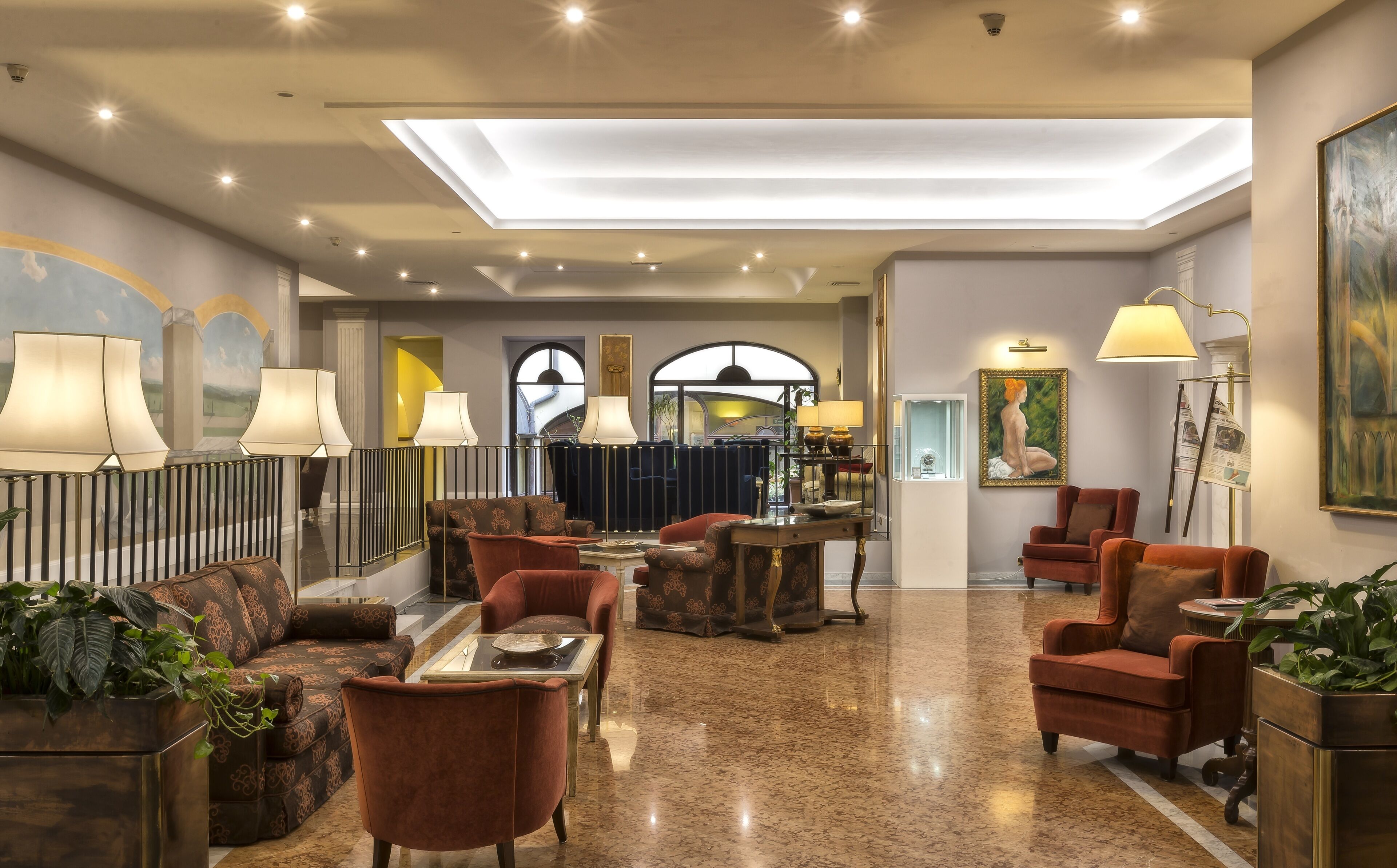 Coin salon dans le hall