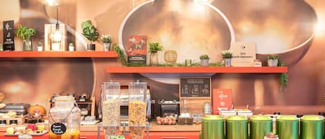 Daily buffet breakfast (EUR 14 per person)