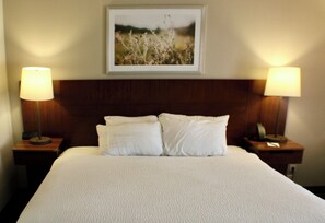 Room, 1 King Bed | Desk, blackout drapes, iron/ironing board, free WiFi