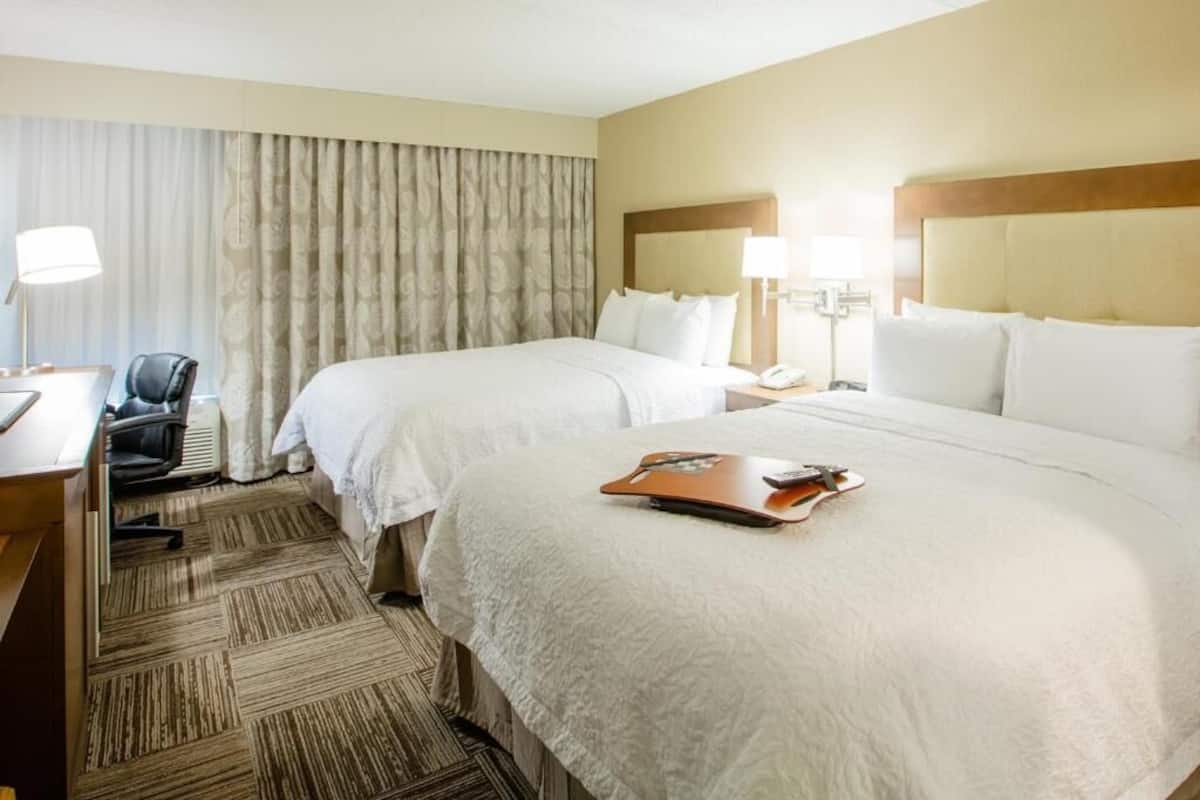 Premium bedding, pillowtop beds, in-room safe, laptop workspace