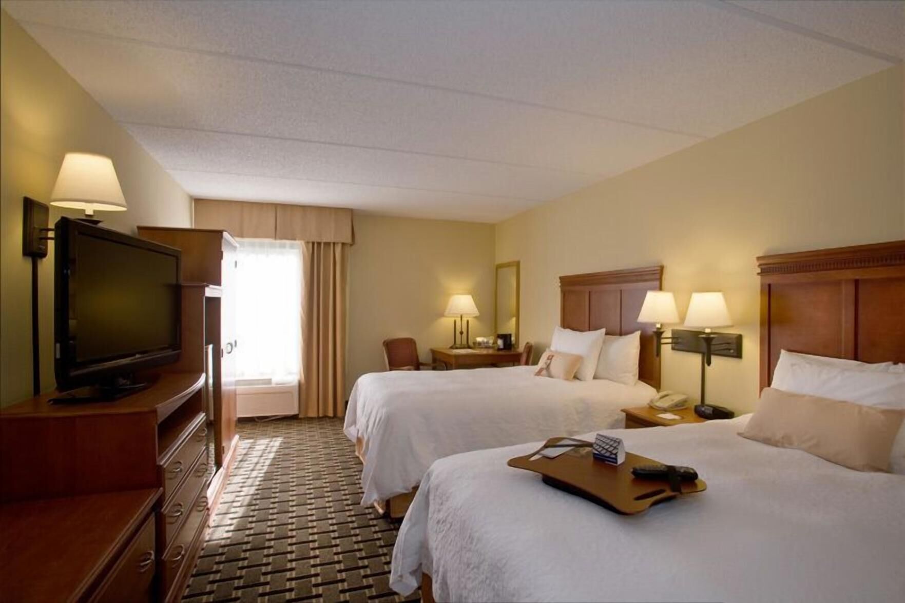 Premium bedding, pillowtop beds, in-room safe, laptop workspace