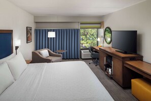 Premium bedding, pillow-top beds, in-room safe, laptop workspace