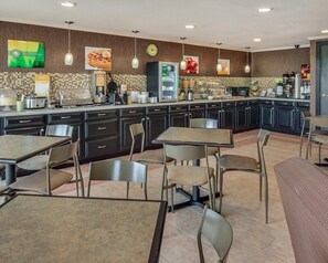 Free daily self-serve breakfast
