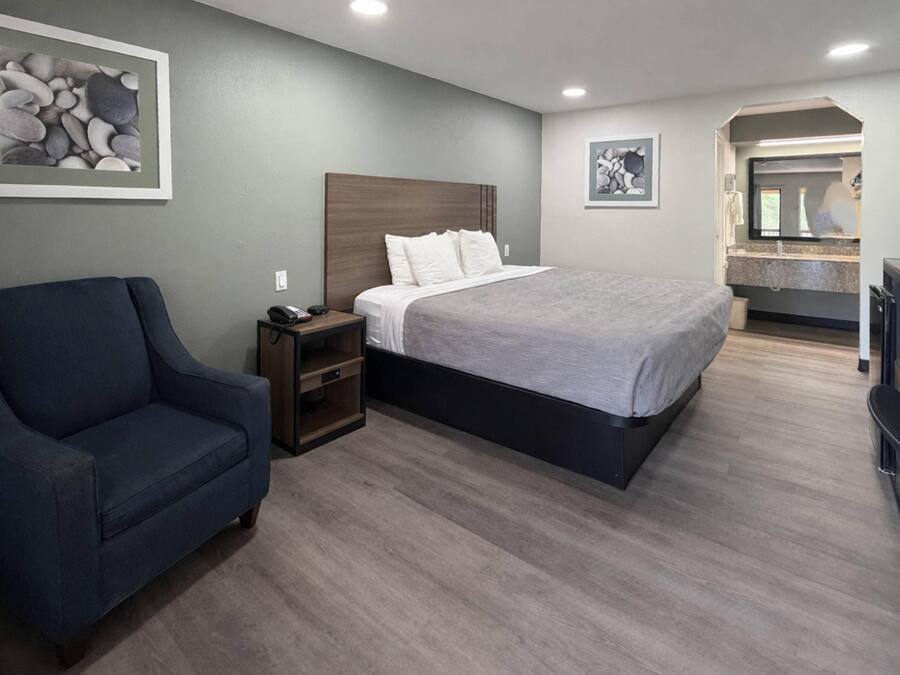 Standard Room, 1 King Bed, Non Smoking | Iron/ironing board, free WiFi, alarm clocks, bed sheets