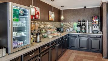 Free daily self-service breakfast