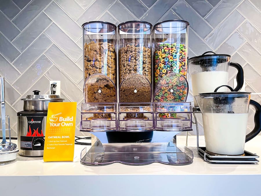 Free daily buffet breakfast