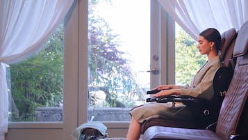 Body treatments, facials, manicures and pedicures, massages