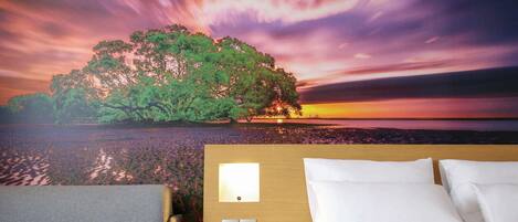 Classic Room, Multiple Beds (1 Double bed and 1 Single bed) | In-room safe, desk, laptop workspace, blackout drapes