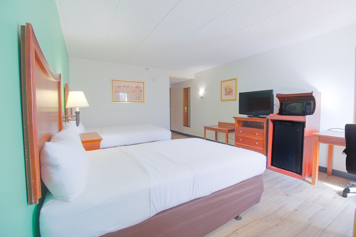 1 habitación, ropa de cama hipoalergénica y escritorio