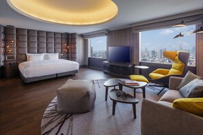 Imperial Suite King, Executive Lounge Access, High Floor | Down comforters, in-room safe, desk, blackout drapes - Swissotel Nankai Osaka (Osaka)