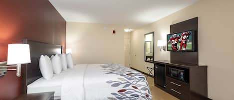 1 bedroom, blackout drapes, free WiFi, bed sheets