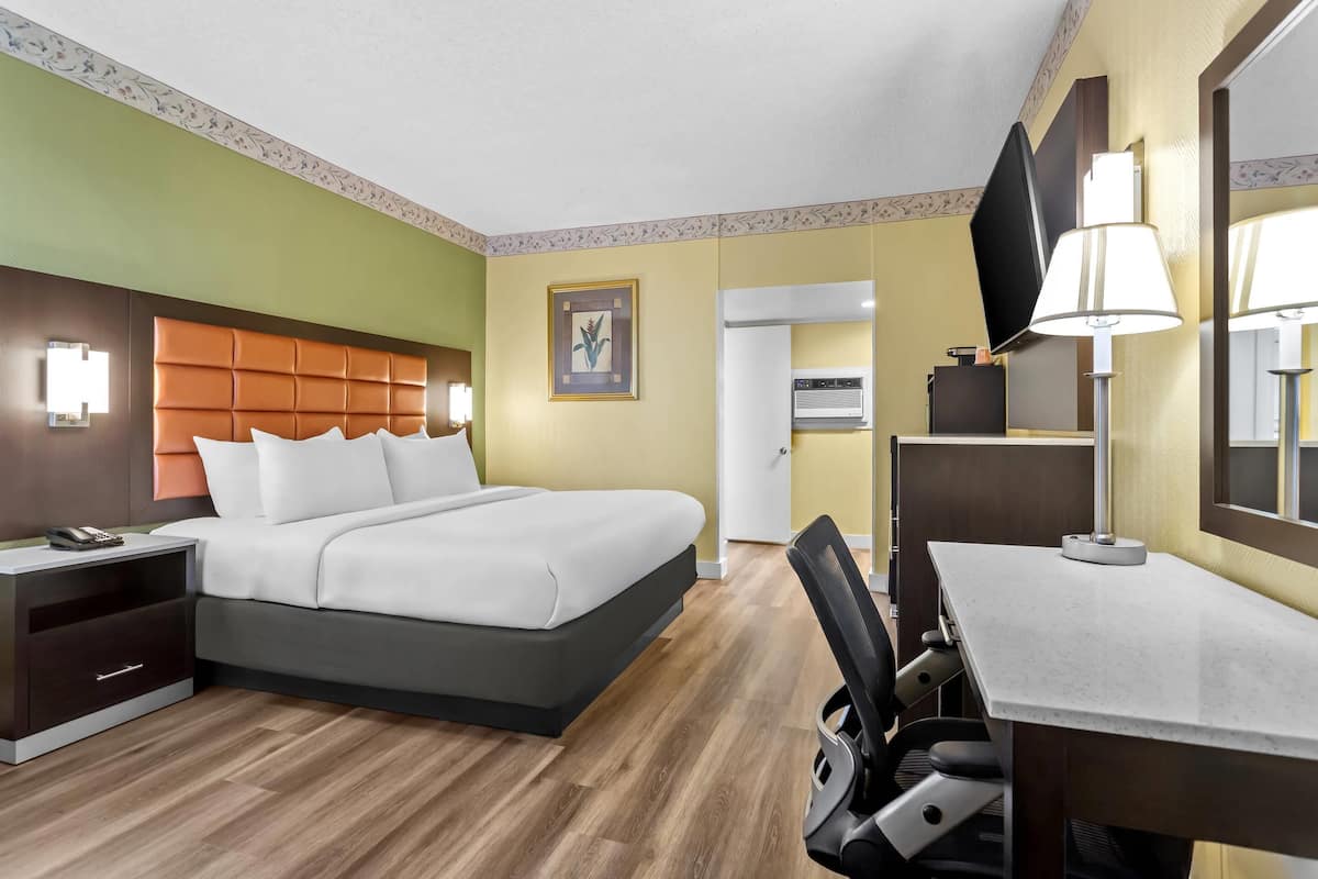 Standard Room, 1 King Bed, Non Smoking | In-room safe, desk, iron/ironing board, rollaway beds