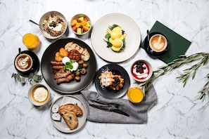 Daily buffet breakfast (AUD 30 per person)