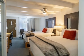 Deluxe Room, 2 Queen Beds, Non Smoking, River View | Iron/ironing board, free WiFi, bed sheets