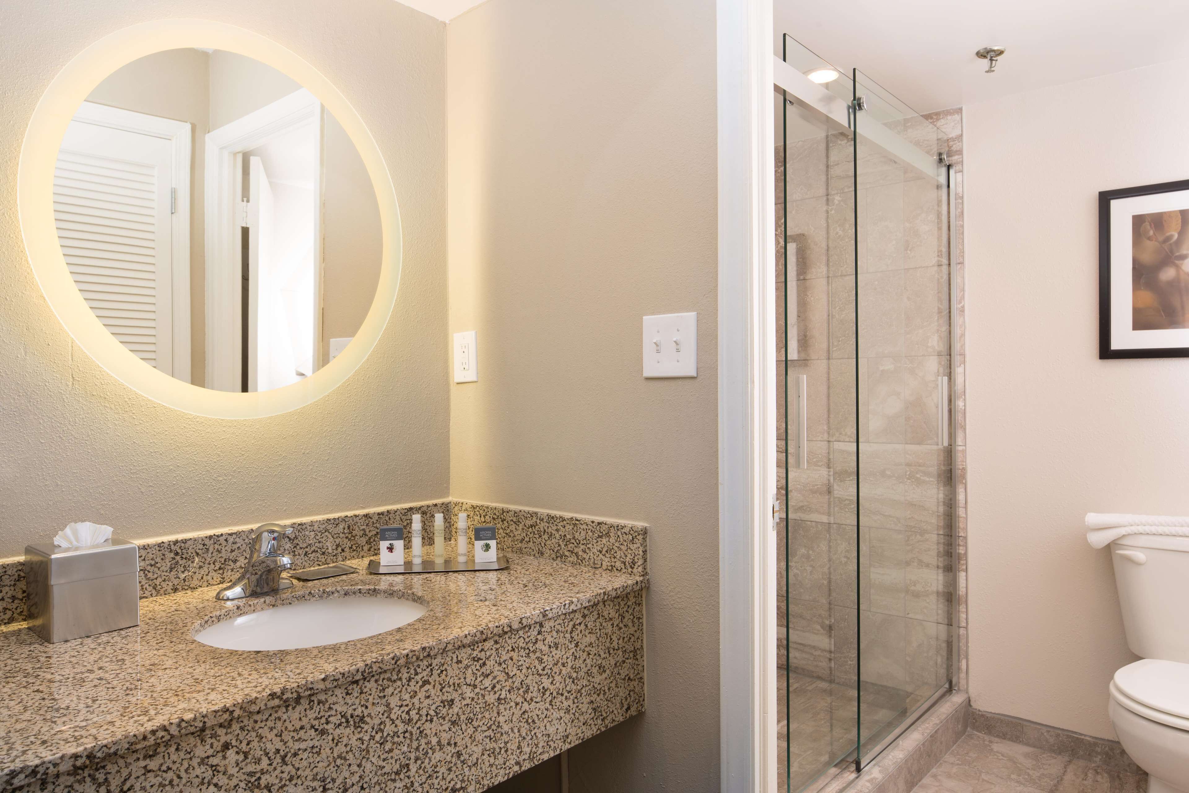 free toiletries, hair dryer, bathrobes, towels