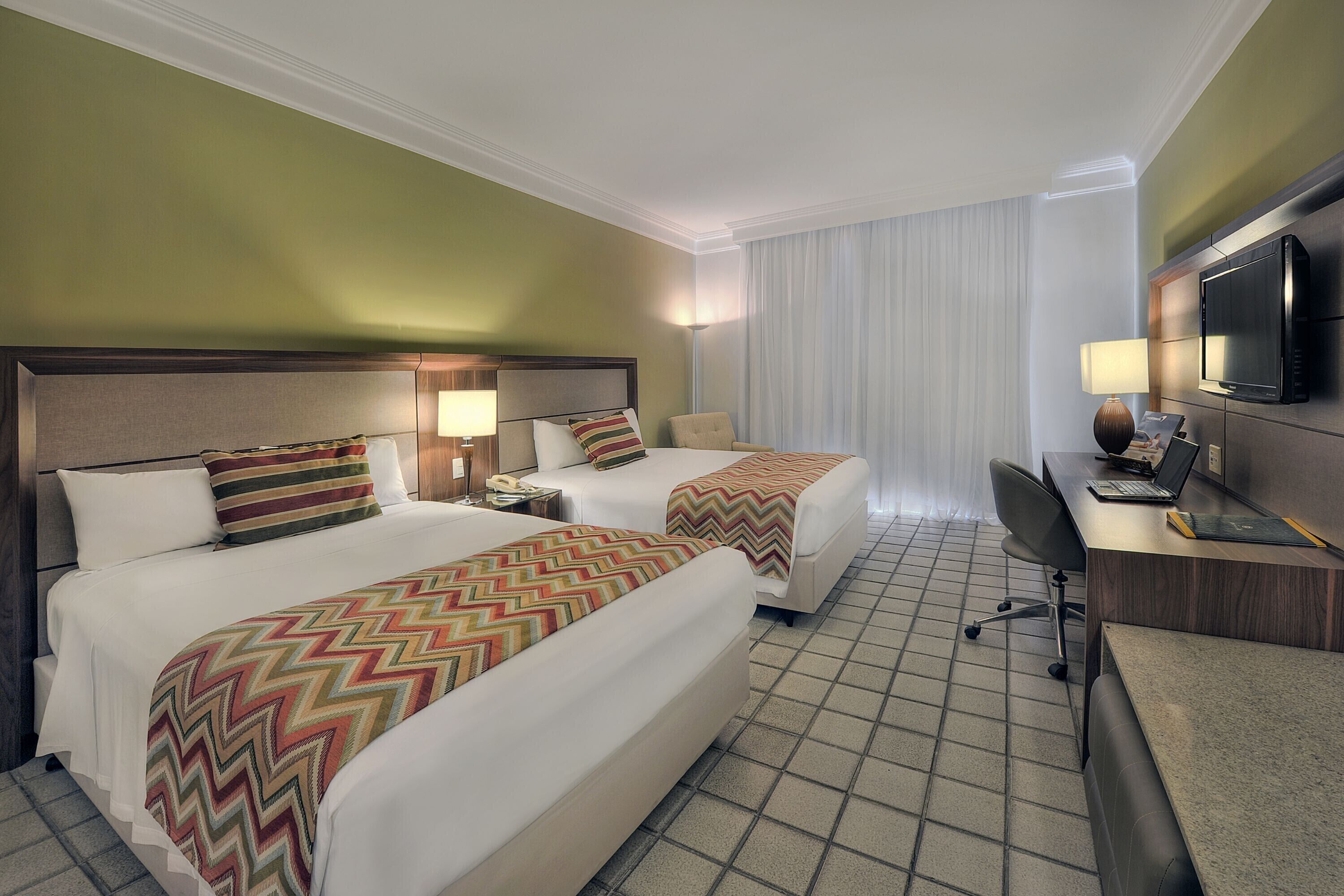 Chambre Deluxe avec lits jumeaux, 2 lits doubles