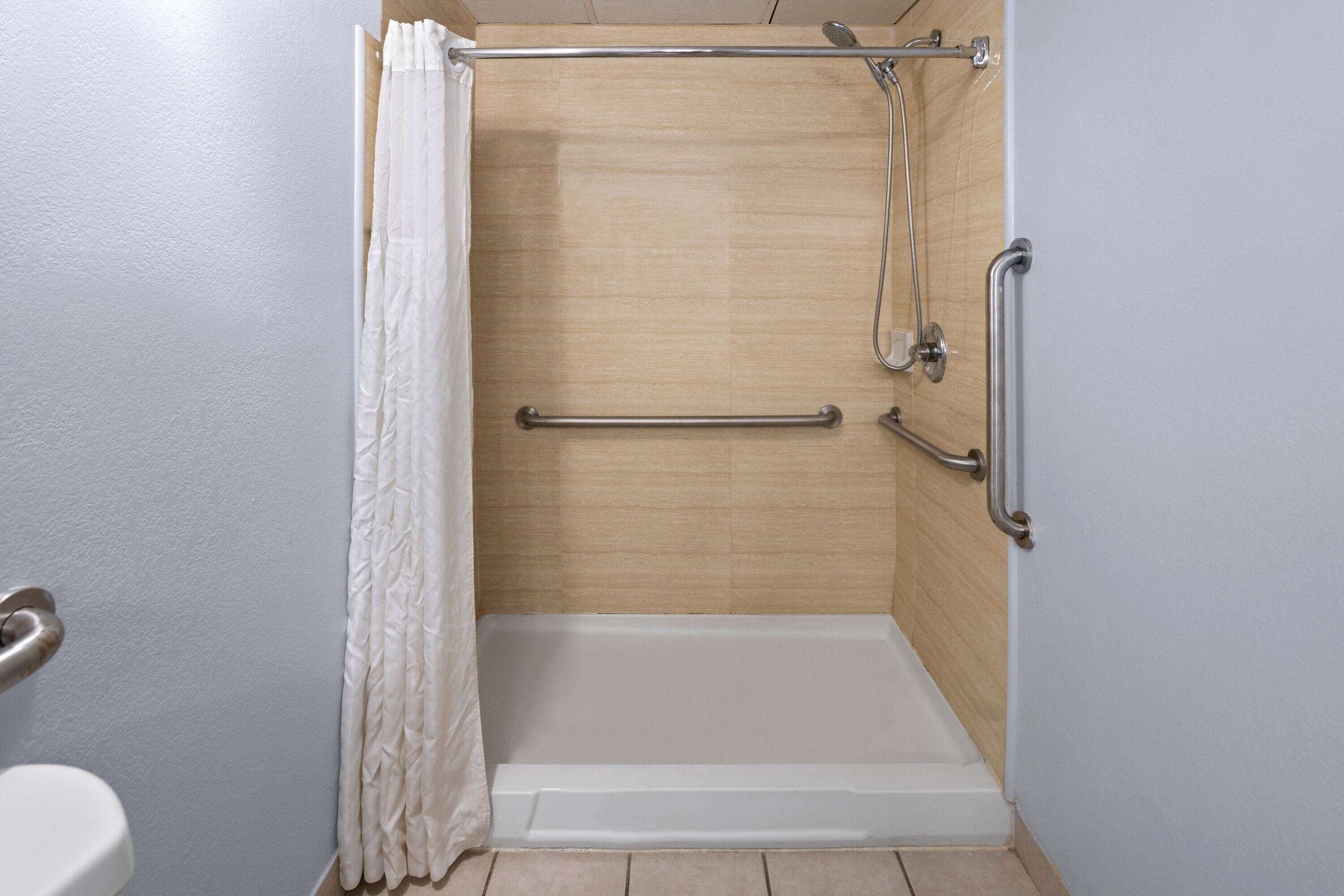 Room, 1 King Bed, Accessible, Non Smoking (Roll-In Shower) | Accessible bathroom